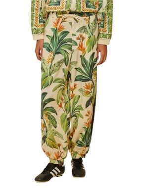 FARM Rio
× Adidas NWT  Tropical Breeze-print trousers in Sz XS